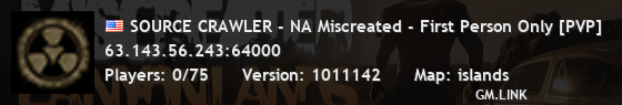 SOURCE CRAWLER - NA Miscreated - First Person Only [PVP]