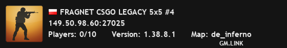 FRAGNET CSGO LEGACY 5x5 #4