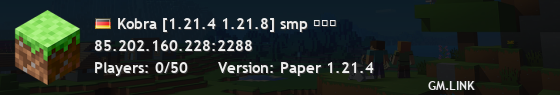 Kobra [1.21.4 1.21.8] smp שרת