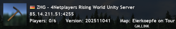 ZHG - 4Netplayers Rising World Unity Server