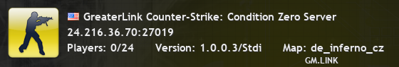 GreaterLink Counter-Strike: Condition Zero Server