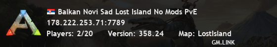 Balkan Novi Sad Lost Island No Mods PvE