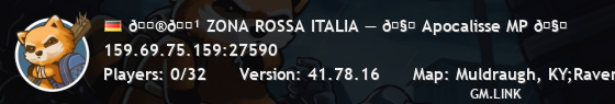 🇮🇹 ZONA ROSSA ITALIA — 🧟 Apocalisse MP 🧟