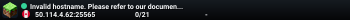 Invalid hostname. Please refer to our documentation at docs.tcpshield.com