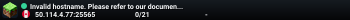 Invalid hostname. Please refer to our documentation at docs.tcpshield.com