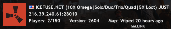 ICEFUSE.NET (10X Omega|Solo/Duo/Trio/Quad|5X Loot) JUST WIPED