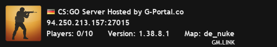 CS:GO Server Hosted by G-Portal.co