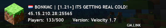 BONKMC | [1.21+] ITS GETTING REAL COLD!