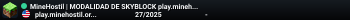 MineHostil | MODALIDAD DE SKYBLOCK play.minehostil.org | ¡Crea tu Isla Ahora!