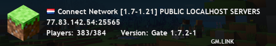 Connect Network [1.7-1.21] PUBLIC LOCALHOST SERVERS