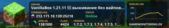 VanillaBox 1.21.11 🔥 выживание без вайпов лампово