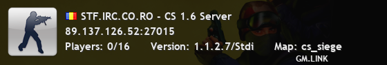 STF.IRC.CO.RO - CS 1.6 Server