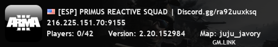 [ESP] PRIMUS REACTIVE SQUAD | Discord.gg/ra92uuxksq