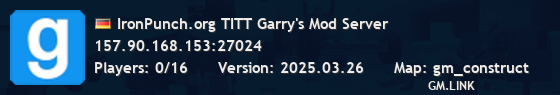 IronPunch.org TITT Garry's Mod Server