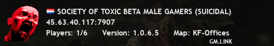 SOCIETY OF TOXIC BETA MALE GAMERS (SUICIDAL)