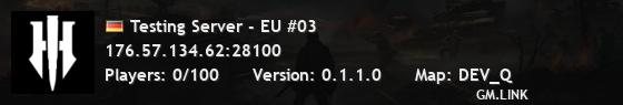 Testing Server - EU #03