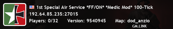 1st Special Air Service *FF/ON* *Medic Mod* 100-Tick