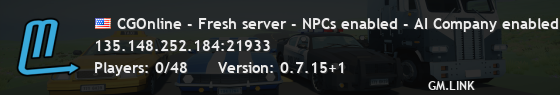 CGOnline - Fresh server - NPCs enabled - AI Company enabled