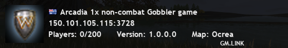 Arcadia 1x non-combat Gobbler game
