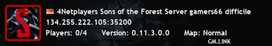 4Netplayers Sons of the Forest Server gamers66 difficile