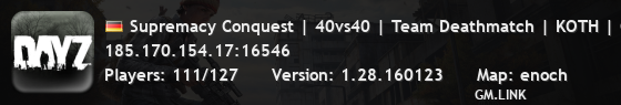 Supremacy Conquest | 40vs40 | Team Deathmatch | KOTH | CTF |
