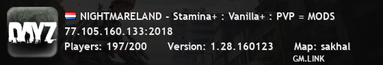 NIGHTMARELAND - Stamina+ : Vanilla+ : PVP = MODS