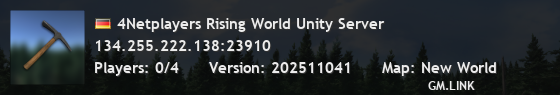 4Netplayers Rising World Unity Server