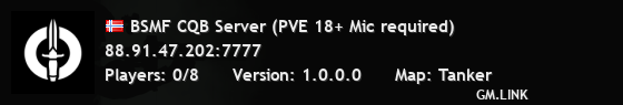BSMF CQB Server (PVE 18+ Mic required)