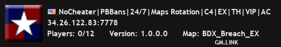 NoCheater|PBBans|24/7|Maps Rotation|C4|EX|TH|VIP|AC