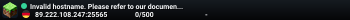 Invalid hostname. Please refer to our documentation at docs.tcpshield.com