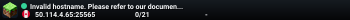 Invalid hostname. Please refer to our documentation at docs.tcpshield.com