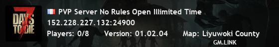 PVP Server No Rules Open Illimited Time