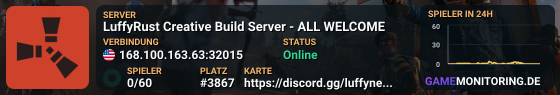 LuffyRust Creative Build Server - ALL WELCOME