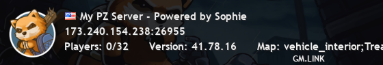 My PZ Server - Powered by Sophie