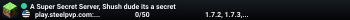 A Super Secret Server, Shush dude its a secret