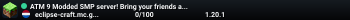ATM 9 Modded SMP server! Bring your friends and lets have fun! discord.gg/eclipse-craft