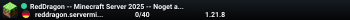 RedDragon -- Minecraft Server 2025 -- Noget af det gamle, mere af det nye