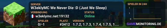 W3eklyMC We Never Die :D (Just We Sleep)