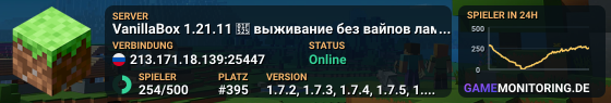 VanillaBox 1.21.11 🔥 выживание без вайпов лампово MCVERIFY-UG9SZZ
