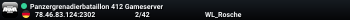 Panzergrenadierbataillon 412 Gameserver