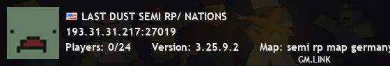 LAST DUST SEMI RP/ NATIONS