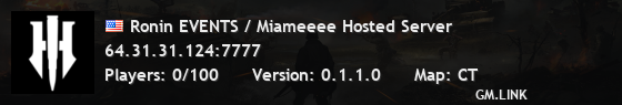 Ronin EVENTS / Miameeee Hosted Server
