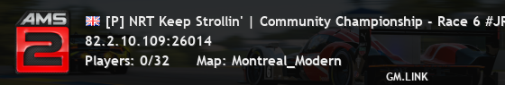 [P] NRT Keep Strollin' | Community Championship - Race 6 #JR
