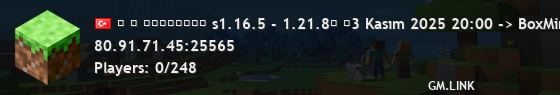 ᴛ ▚ ғᴀʀᴄʟᴜᴏ▞ s1.16.5 - 1.21.8➛ ₪3 Kasım 2025 20:00 -> BoxMining yeni sezon ₪