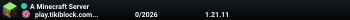 A Minecraft Server