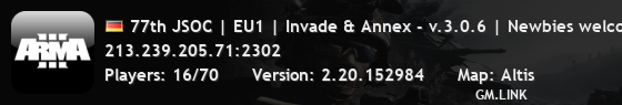 77th JSOC | EU1 | Invade & Annex - v.3.0.6 | Newbies welcome!