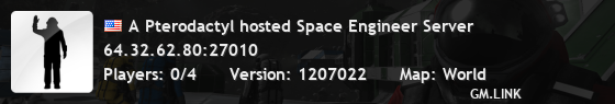 A Pterodactyl hosted Space Engineer Server