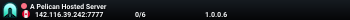 A Pelican Hosted Server