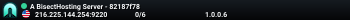 A BisectHosting Server - 82187f78