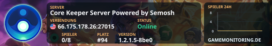 Core Keeper Server Powered by Semosh